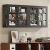 Bekrvio Wall Mounted Display Cabinet with Glass Doors, Adjustable Shelves, Steel Frame Storage Cabinet for Bathroom, Kitchen or Living Room - 3 of 4