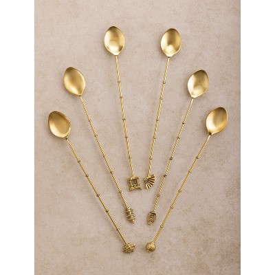Magnolia Cocktail Stirrers, Set of 6