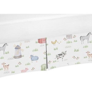 Sweet Jojo Designs Boy or Girl Gender Neutral Unisex Baby Crib Bed Skirt Farm Animals - 1 of 4