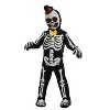 Joyfy Kids Skeleton Halloween Skeleton Costume 3D Glow in The Dark, Jumpsuit with Mask & Gloves | Light Up Halloween Costume for Boys & Girls - 3 of 4