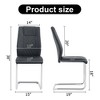 LOVMOR Dining Chairs Set, kitchen & Dining Room Chairs with Metal Legs and Faux Leather Padded Seat, kitchen Chairs w/ High Back - 2 of 4