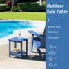 Arceso Adirondack Outdoor Side Table, 2-Tier HDPS Patio End Table Weather Resistant, Morden Side Table for Patio, Pool, Porch - 4 of 4