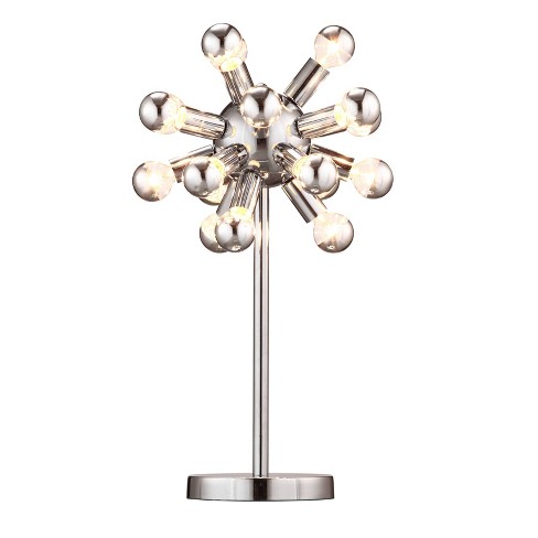 Mid-Century Modern Chrome Table Lamp (Includes Light Bulb) - ZM Home - image 1 of 3