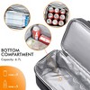 Tirrinia Dual Compartment Classic Molded Lunch Bags Cooler for Adults Kids, Insulated Leakproof Thermal Lunch Box Totes for Lunch Bento - 3 of 4