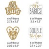 Big Dot of Happiness It's Twins - DIY Shaped Gold Twins Baby Shower Cut-Outs - 24 Count - 2 of 4