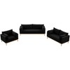 Meridian Furniture,Langham Linen Textured Fabric Chair - 4 of 4