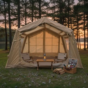 ORRD  Hot Tent with Stove Jack | 8m² Inflatable Camping Tent | 5 Min Setup for 4-6 Person, 4 Season Glamping - 1 of 4
