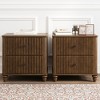 Dexmalle Modern Wood NightStand with Metal Handle - 2 of 4