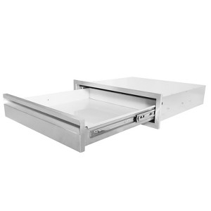 Outdoor Kitchen Drawer Stainless Steel Grill Drawer for Islands and Grill Stations, Built-In Recessed Design, Weather-Resistant and Rust-Resistant - 1 of 4