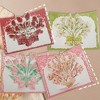 Unique Bargains Floral 3D Greeting Cards with Envelope and Message Note 1 Set - 3 of 4