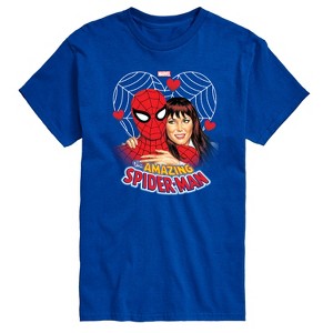 Men's - Marvel - Spider-man Mary Jane Heart Short Sleeve Graphic T-Shirt - 1 of 4
