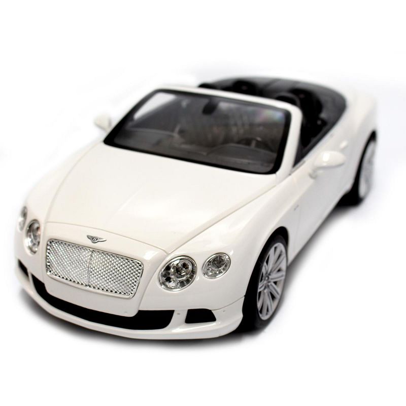 Link Ready! Set! Go! 1:12 RC Bentley Continental GT Convertible Model Car - White, 1 of 8