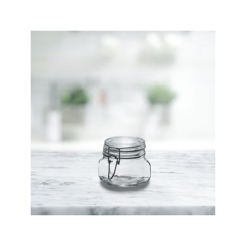 Amici Home Glass Hermetic Preserving Canning Jar Italian Made, Food Storage Jars with Airtight Clamp Seal Lids, Kitchen Canisters, 2 of 4