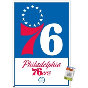 Trends International NBA Philadelphia 76ers - Logo 21 Unframed Wall Poster Prints - 1 of 4