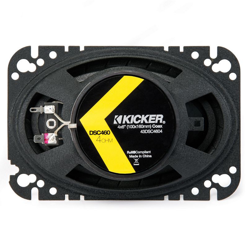 Kicker DSC460 DS Series 4x6" 4-Ohm Coaxial Speaker, 1 of 14