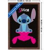 Trends International Disney Lilo and Stitch: Simply Stitch - Pink Shadow Framed Wall Poster Prints - 3 of 4