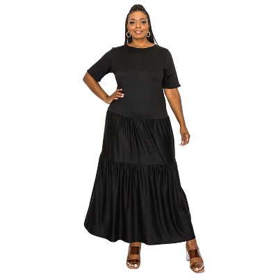 L I V D Women's Jourdan Tiered Maxi Dress