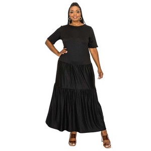 L I V D Women's Jourdan Tiered Maxi Dress - 1 of 3