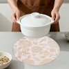 REGALWOVEN Placemats Set of 6 Plastic Placemats for Kitchen Dining Table Decor Table Placemats Wipeable Floral Table Mat - 4 of 4