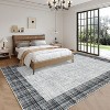 Modern Plaid Carpet,Washable Non-Slip Soft - 2 of 4