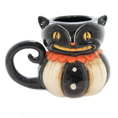 TRANSPAC 4.75 In Pumpkin Peep Mug Drink Potion Beverage Mugs