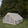 9.8 13ft Inflatable Glamping Camping Tent with Hand Pump 4 Season Waterproof Oxford Cabin Tent with Mesh and Chimney Window-The Pop Home - 3 of 4