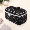 Unique Bargains Women's Floral Square Travel Cosmetic Bag 1 Pc - 3 of 3