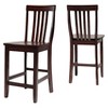 Set of 2 24" School House Counter Height Barstools - Crosley - 3 of 4