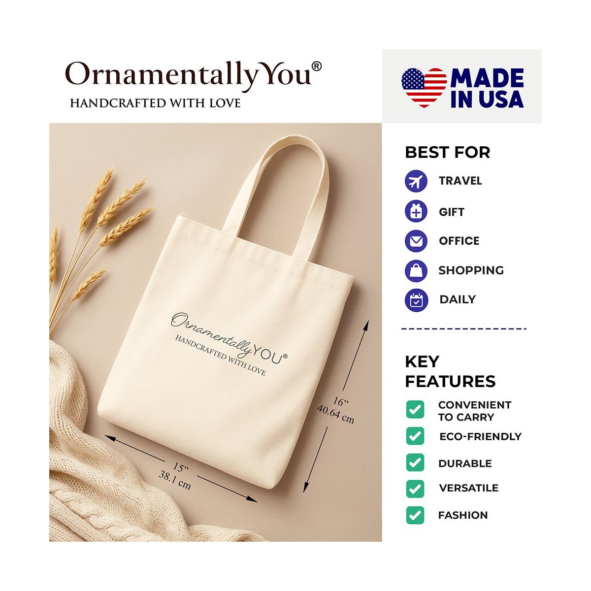 USA 2026 Soccer Cup Global Championship Tote Bag, Fans Football Gift Shopper| OrnamentallyYou - thumbnail 3