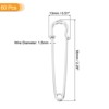 Unique Bargains Metal DIY Blankets Crafts Brooch Making Home Sewing Large Safety Pins 60 Pcs - 2 of 4
