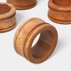 4pk Wood Napkin Rings - Threshold™ - 3 of 3