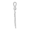 Black Bow Jewelry 14k White Gold, Varsity Collection, Small D/C Pendant, Number 24 - 2 of 4
