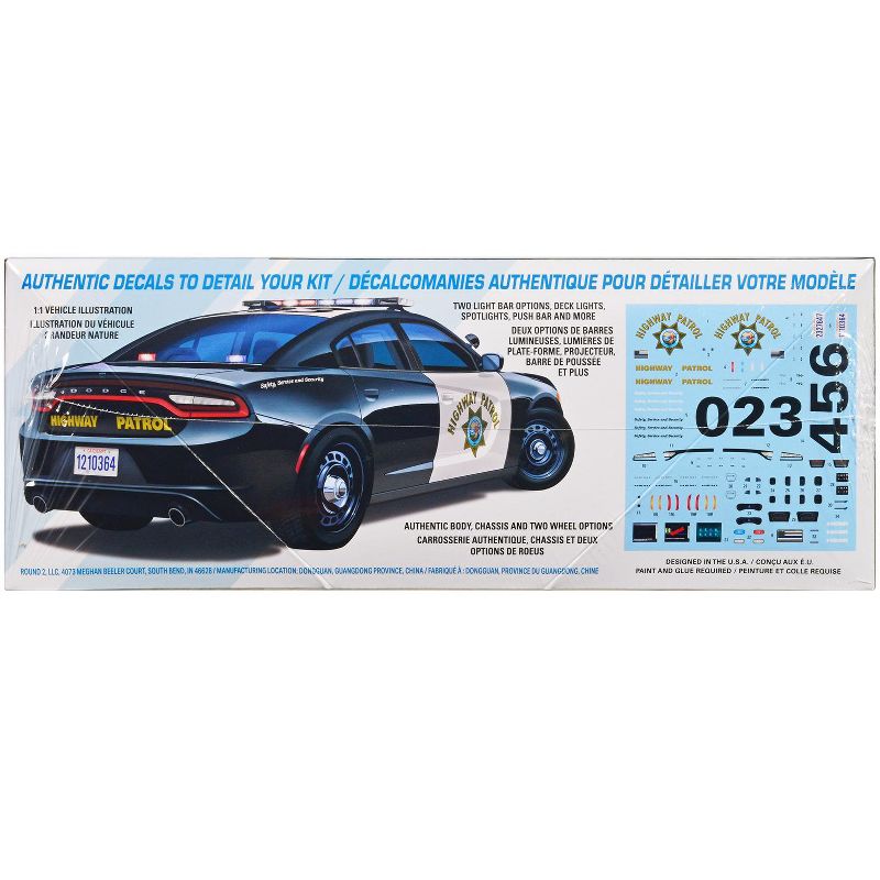 Skill 2 Model Kit 2021 Dodge Charger Pursuit Police Car 1/25 Scale Model by AMT, 3 of 5