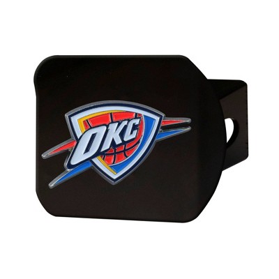 NBA Oklahoma City Thunder Metal Emblem Hitch Cover - Black