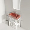 NicBex Bathroom Vanity with Basin,Bathroom Sink Vanity with Open Metal Leg and Shelves,24 inch Bathroom Sink Cabinet for Bathroom - 3 of 4