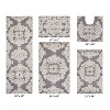 Medallion Collection 5 Piece 100% Cotton Tufted Bathroom Rug Set  with Non-Slip Backing, Machine Washable, Tumble Dry Bath Mat - 2 of 4