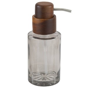 Moda at Home Vaso Glass Soap Dispenser with Acacia - 1 of 4