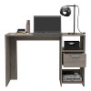 Vynxaria Arlington Computer Desk with 2 Open Shelves & Drawer - Stylish & Functional Workspace - 2 of 4