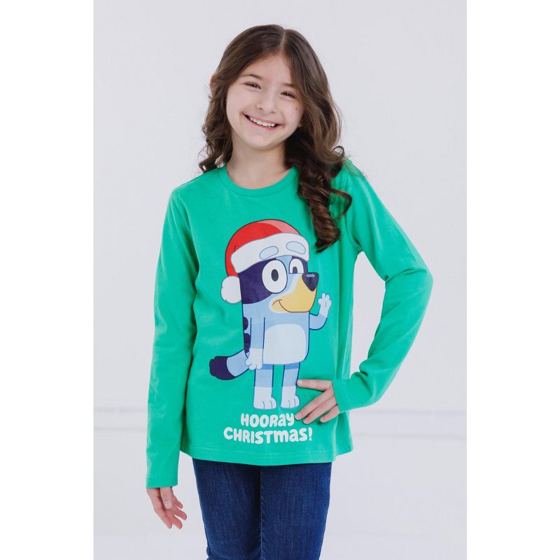 Bluey Christmas Girls T-Shirt Little Kid to Adult, 3 of 6