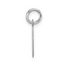 Black Bow Jewelry 14k White Gold, Amanda Collection, Small Block Style Initial D Pendant - 2 of 4