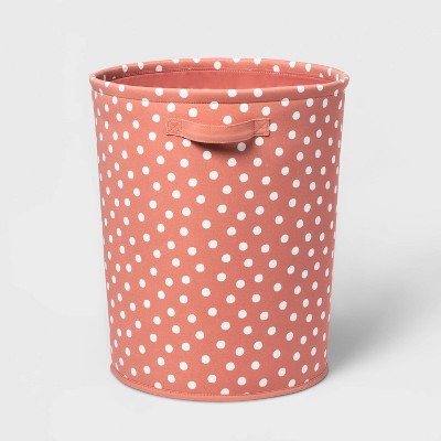 Large Striped Fabric Toy Storage Bin Pink – Pillowfort™, 15″ x 10