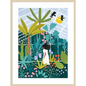 Amanti Art In the Green House by Bea Muller Wood Framed Wall Art Print - 1 of 4