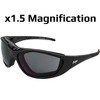 MotoFrames Patriot Bifocal Safety Motorcycle Glasses with Smoke Lenses - 3 of 4