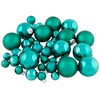 Northlight Shiny and Matte Multiple Size Glass Ball Christmas Ornaments - 40ct - Green - 4 of 4