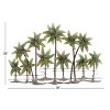 Metal Tree Indoor Outdoor Palm Wall Decor Green - Olivia & May: Iron Artwork, Nautical Style, Vertical Display - 3 of 4
