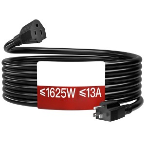 Itopfox 15 FT Outdoor Extension Cord Waterproof, Weatherproof & Flame Retardant 3 Prong Power Cord for Lawn & Garden, 13 Amps 1625 Watts - 1 of 4