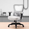 Mshliw Large Ergonomic Executive Office Chair with Wheels, Mesh Backrest, Thick Seat Cushion, 400 lbs Capacity for Heavy Duty Use - 3 of 4