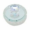 Sagebrook Home Glass Trinket Box Contemporary Round Crystal Jewelry Keepsake Box with Heart - 2 of 4