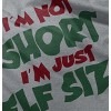 Christmas I'm Not Short Just Elf Size Toddler Baby Graphic T Shirt Brisco Brands - 4 of 4