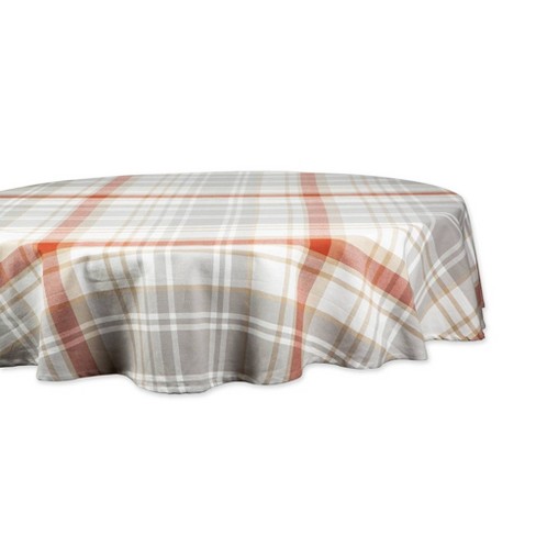 70 Cozy Picnic Plaid Round Tablecloth, Fall Round Tablecloths
